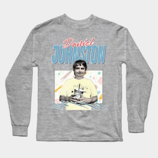 90s Style Aesthetic Daniel Johnston Tribute Design Long Sleeve T-Shirt